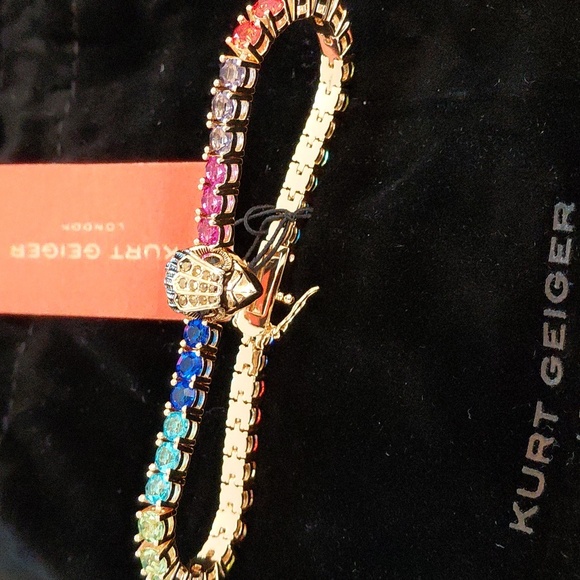 KURT GEIGER TENNIS Bracelet with Rainbow Accents - Picture 3 of 12